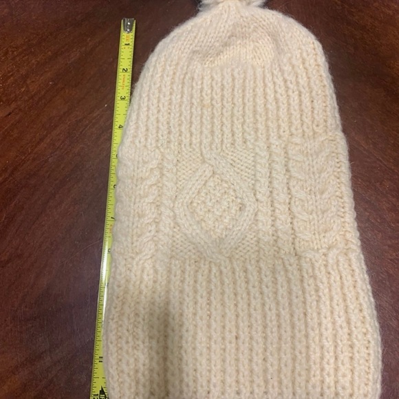 JOHN MOLLOY DONEGAL IRELAND KNIT Virgin WOOL BEANIE POM HAT - Picture 2 of 8